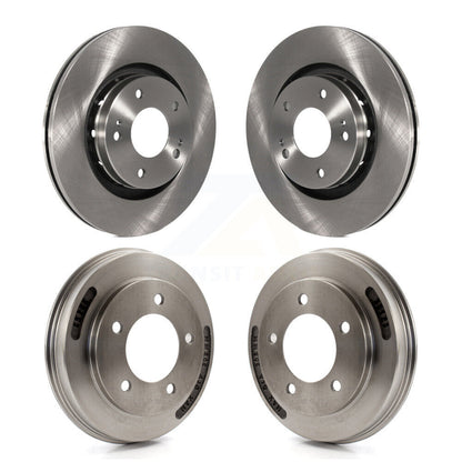 Brake Rotor Drum Kit Front Rear For 2009 Mitsubishi Lancer Ralliart To 03 09