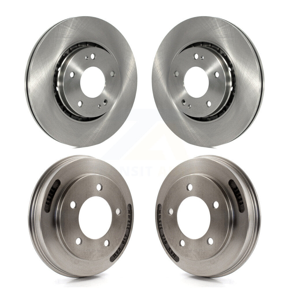 Brake Rotors Drums Front Rear Kit For 2009 Mitsubishi Lancer Ralliart From 04 09