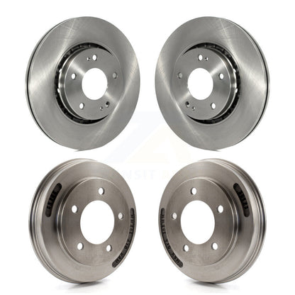Brake Rotors Drums Front Rear Kit For 2009 Mitsubishi Lancer Ralliart From 04 09