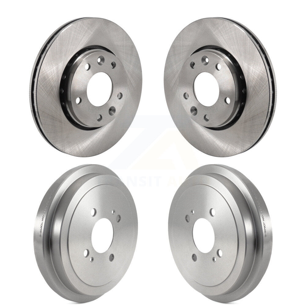Disc Brake Rotors Drums Kit Front Rear For 2021-2023 Nissan Kicks SV SR
