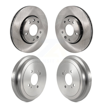 Disc Brake Rotors Drums Kit Front Rear For 2021-2023 Nissan Kicks SV SR