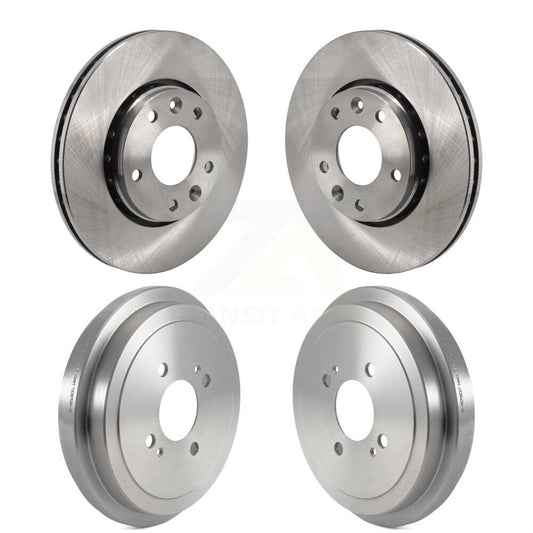 Disc Brake Rotors Drums Kit Front Rear For 2021-2023 Nissan Kicks SV SR