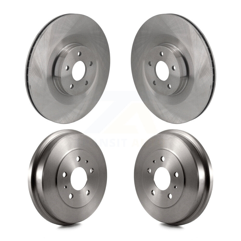 Disc Brake Rotors Drums Kit Front Rear For 2016-2018 Ford Focus RS