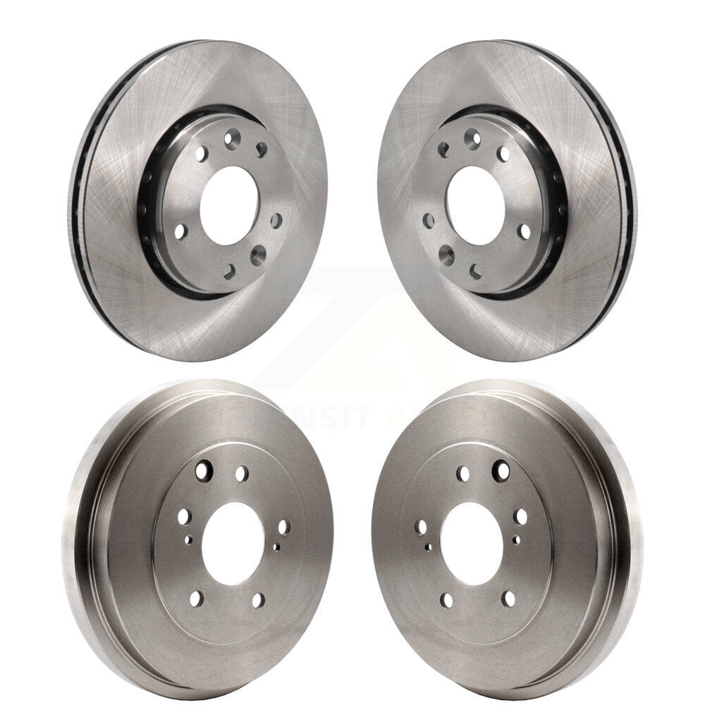 Disc Brake Rotors Drums Kit Front Rear For 2020-2022 Nissan Sentra