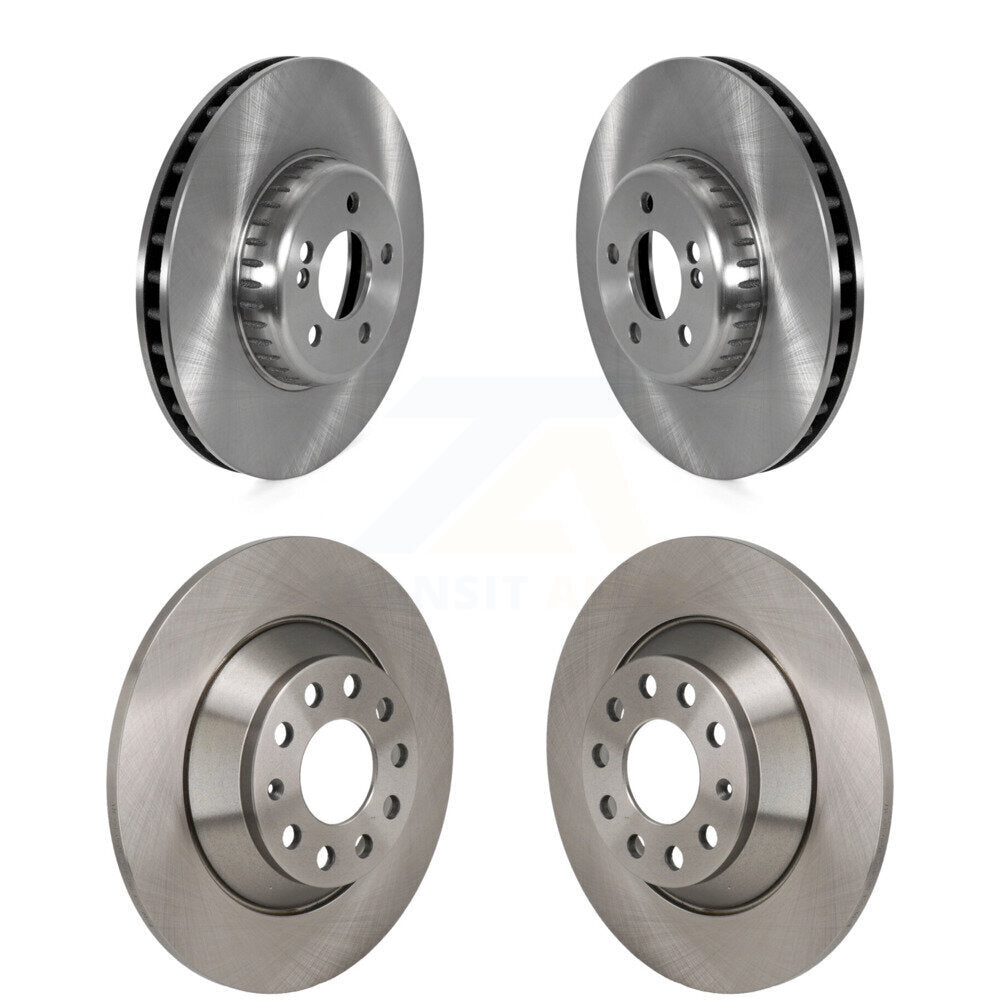 Brake Rotors Front Rear Kit For 15-21 Mercedes-Benz C300 Without Sport Package