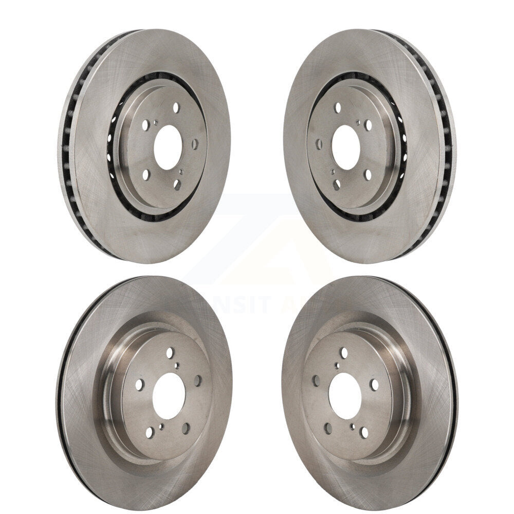 Brake Rotors Front Rear Kit For Toyota Sienna RAV4 Prime bZ4X Subaru Solterra