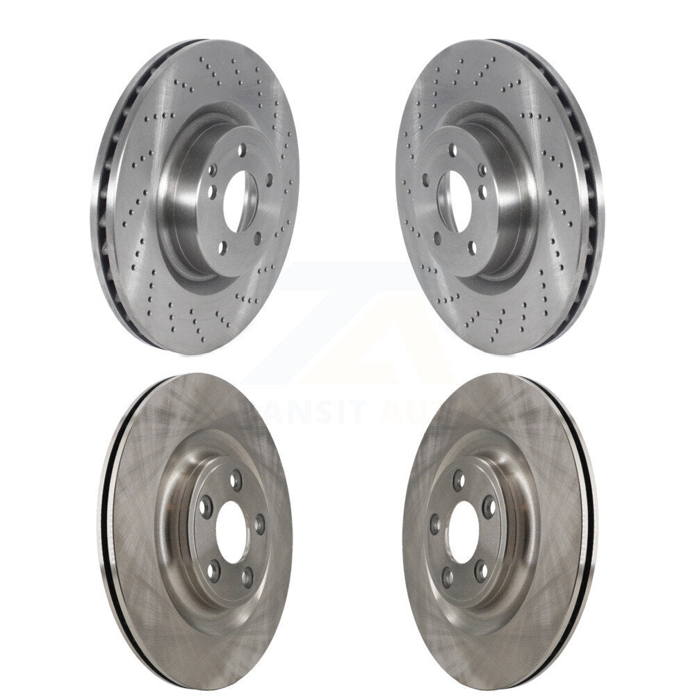 Disc Brake Rotors Front Rear Kit For Mercedes-Benz E400