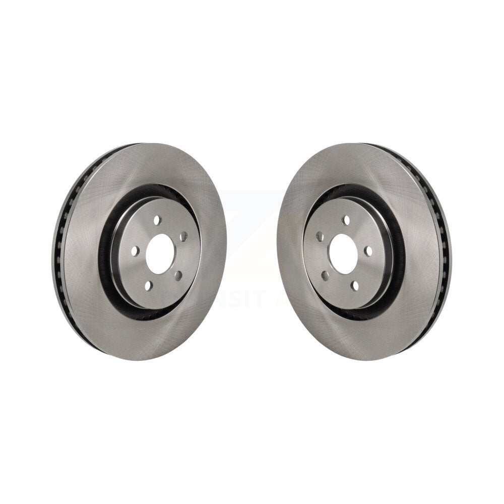 Brake Rotors Front Pair For 2019-2024 Ford Edge 2.7L With Red Painted Calipers