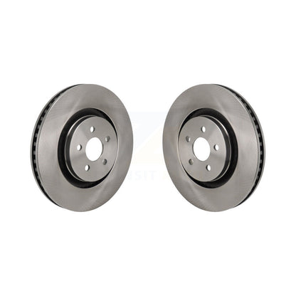 Brake Rotors Front Pair For 2019-2024 Ford Edge 2.7L With Red Painted Calipers
