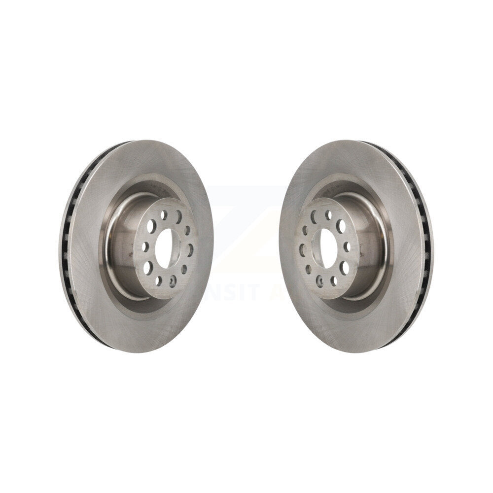 Disc Brake Rotors Front Pair For Tesla S
