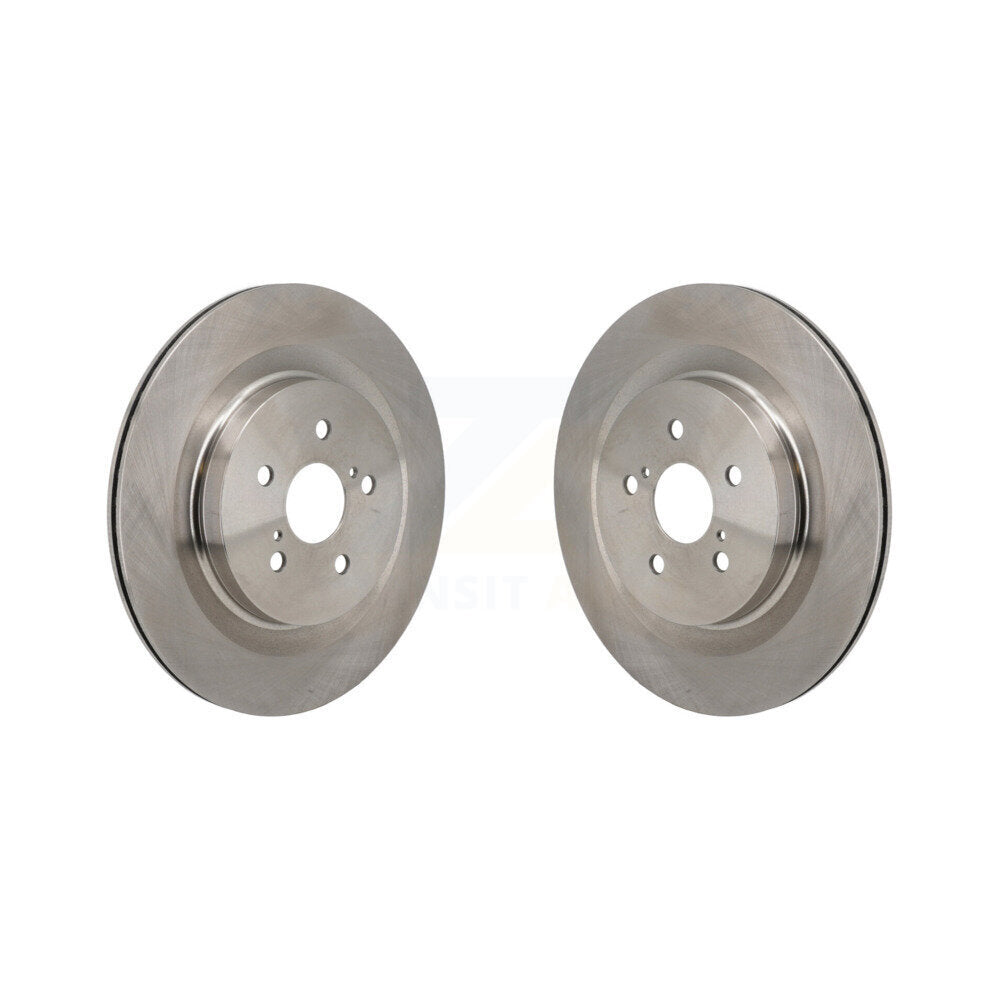 Brake Rotors Rear Pair For Toyota Highlander Lexus RX350 RX350h RX500h RX450h+