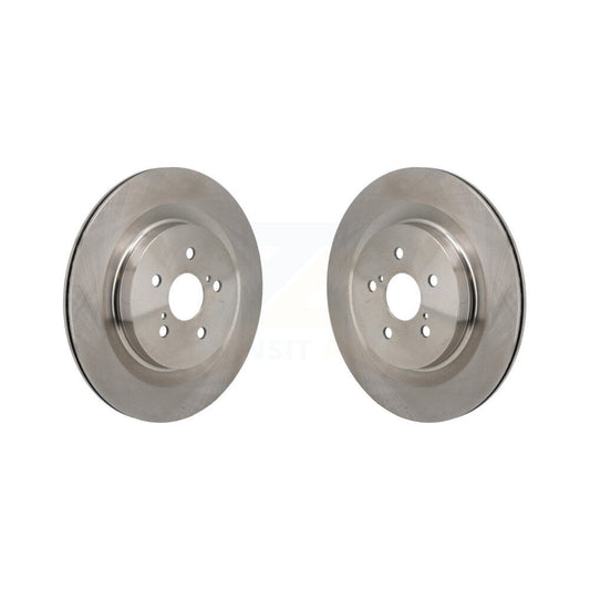 Brake Rotors Rear Pair For Toyota Highlander Lexus RX350 RX350h RX500h RX450h+