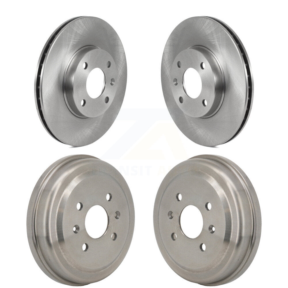 Disc Brake Rotors Drums Kit Front Rear For 2016-2022 Chevrolet Spark