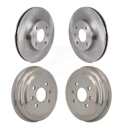 Disc Brake Rotors Drums Kit Front Rear For 2016-2022 Chevrolet Spark