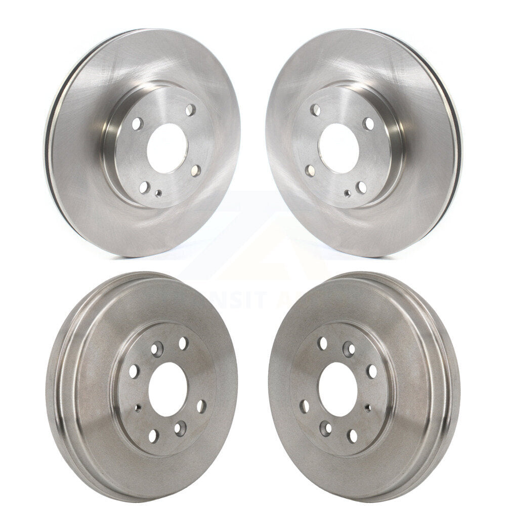Disc Brake Rotors Drums Kit Front Rear For Toyota Yaris iA Scion