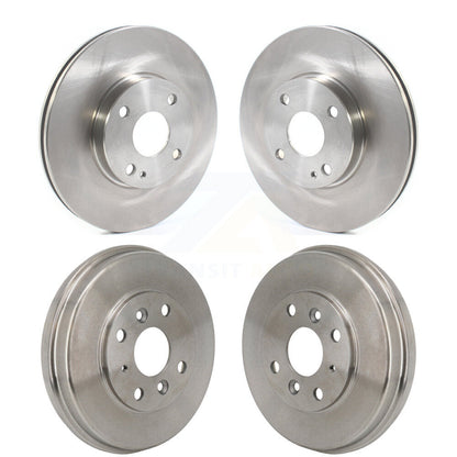 Disc Brake Rotors Drums Kit Front Rear For Toyota Yaris iA Scion