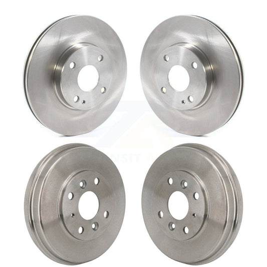 Disc Brake Rotors Drums Kit Front Rear For Toyota Yaris iA Scion