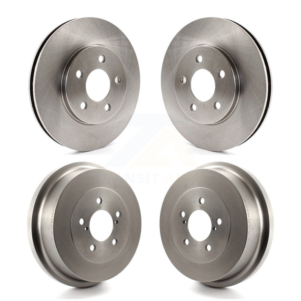 Disc Brake Rotors Drums Kit Front Rear For Chrysler Grand Voyager