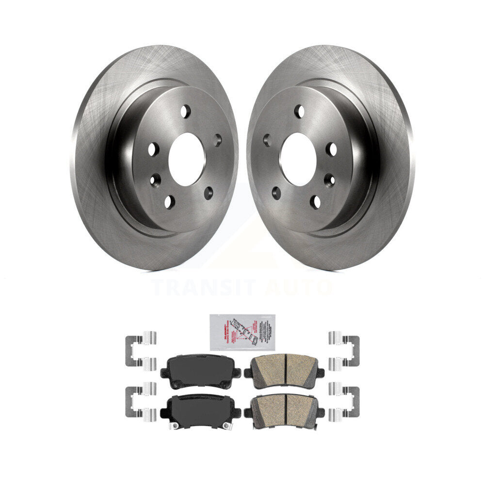 Disc Brake Rotors Ceramic Pad Rear Kit For Chevrolet Malibu Buick Regal LaCrosse