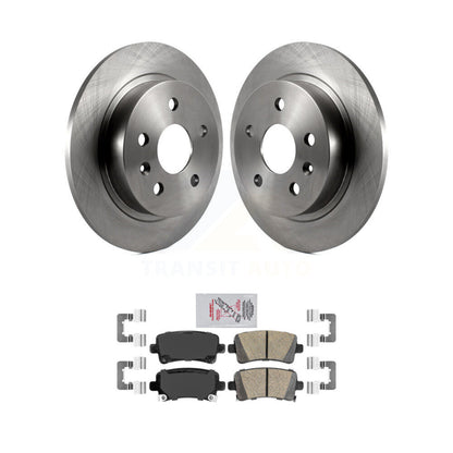 Disc Brake Rotors Ceramic Pad Rear Kit For Chevrolet Malibu Buick Regal LaCrosse