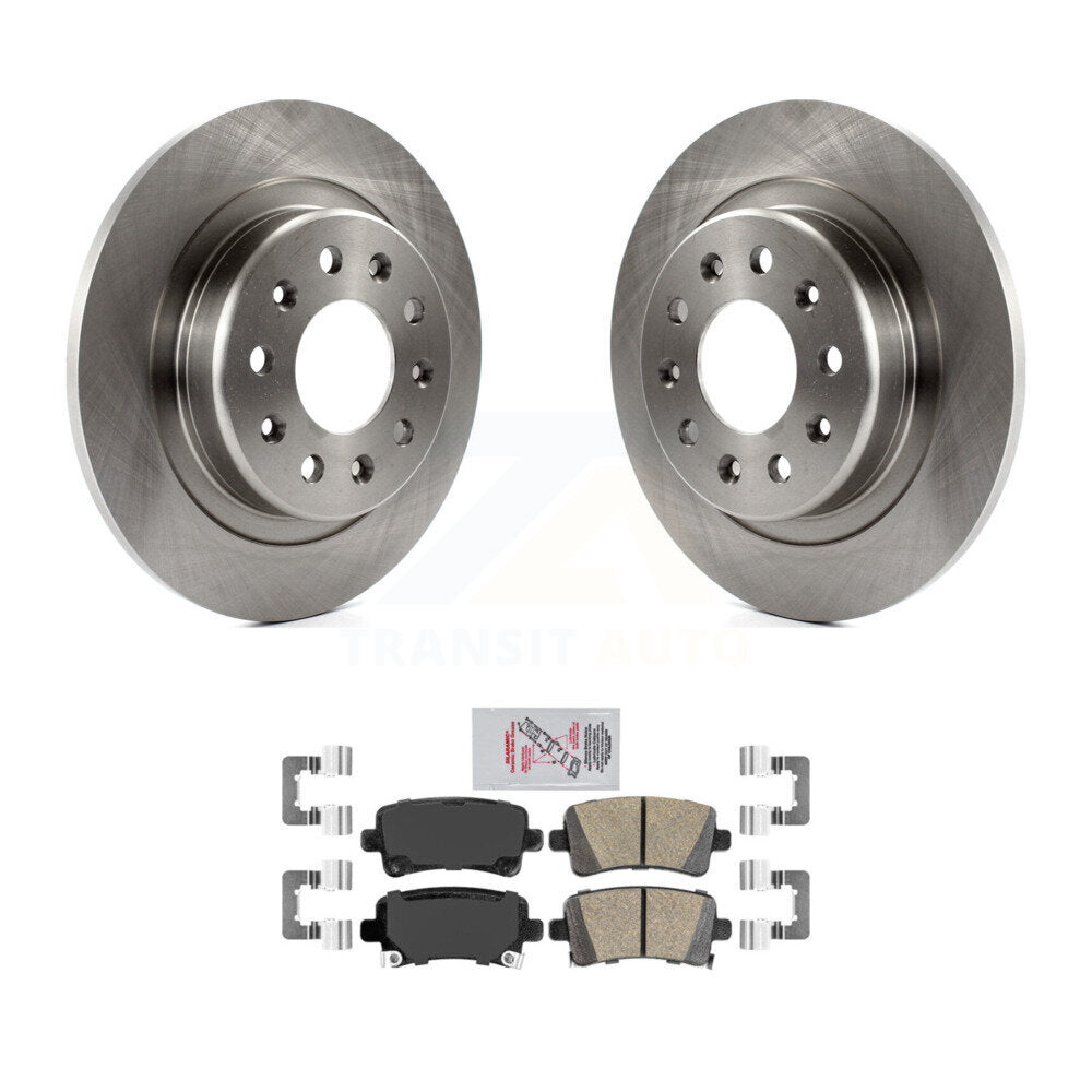 Disc Brake Rotors Ceramic Pad Rear Kit For 2016 Chevrolet Malibu Carryover Model