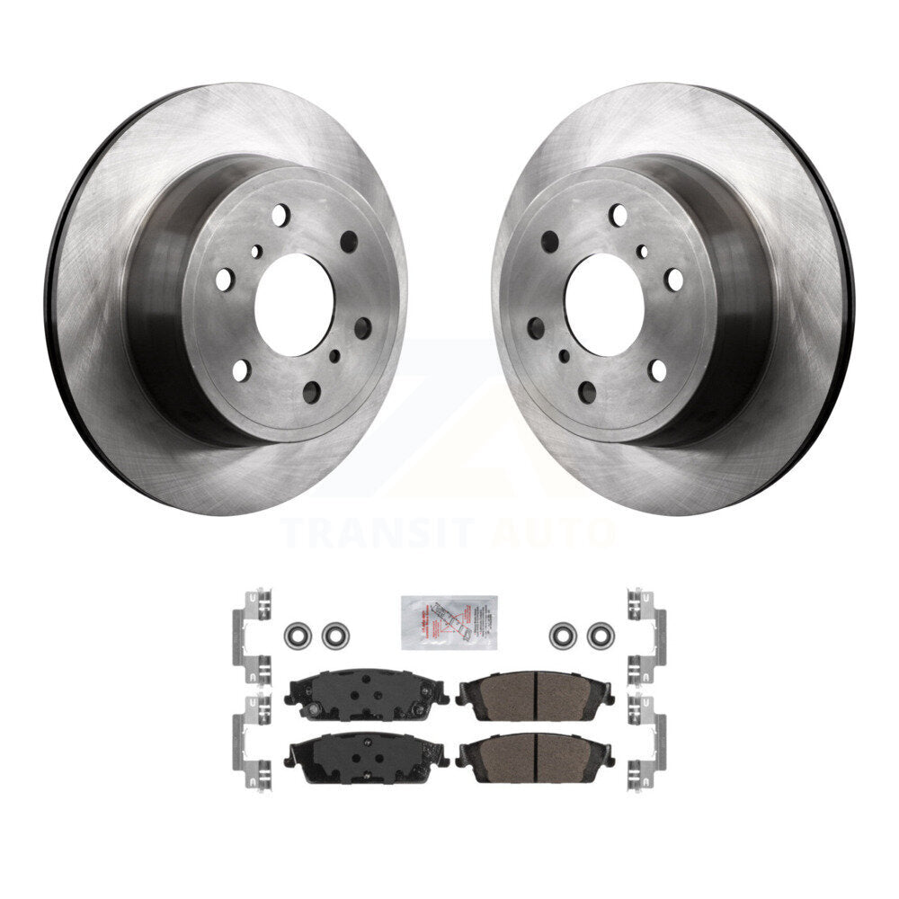 Brake Rotor & Semi-Metallic Pad Rear Kit For Chevrolet GMC Silverado 1500 Sierra