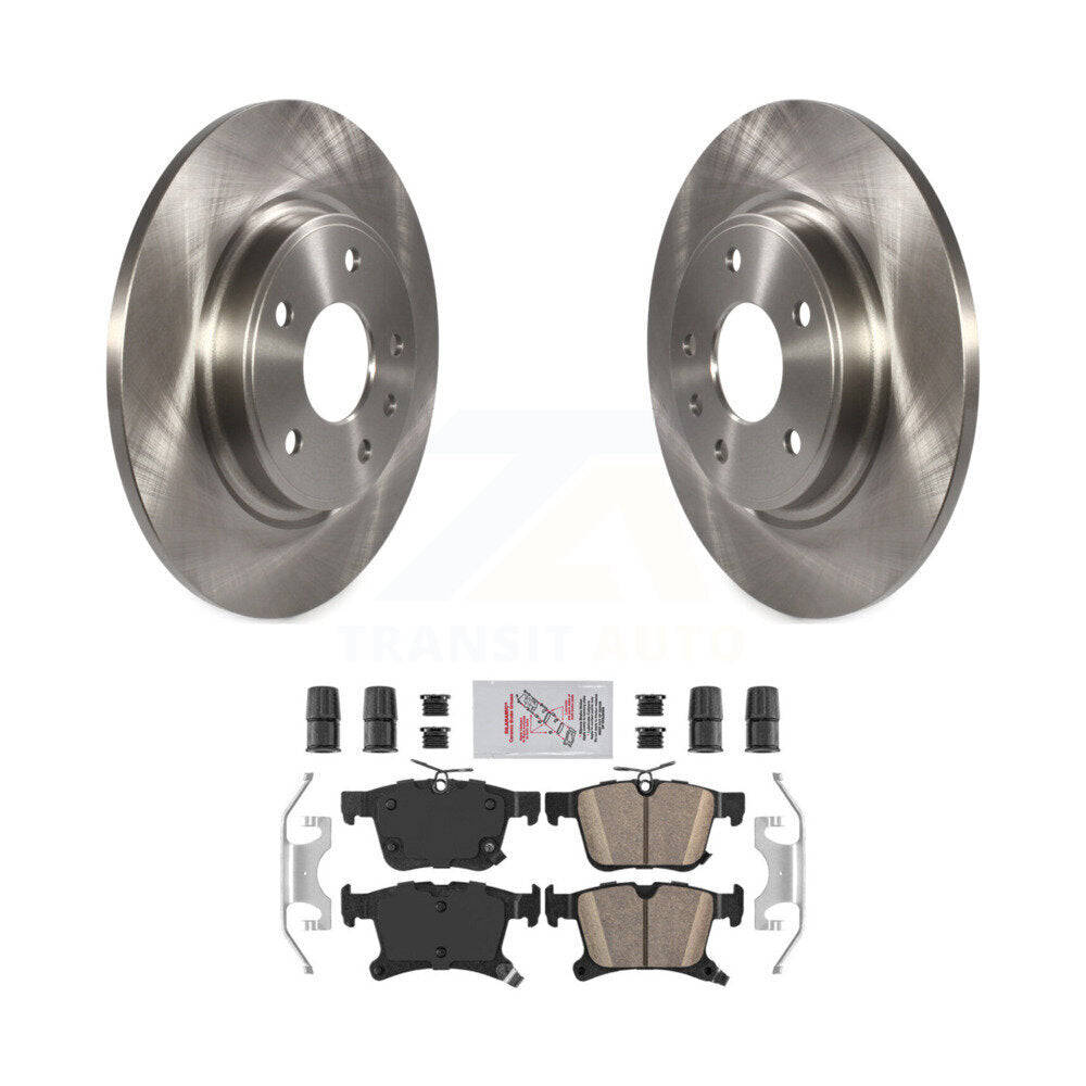 Brake Rotor And Ceramic Pad Rear Kit For Chrysler Pacifica Grand Caravan Voyager