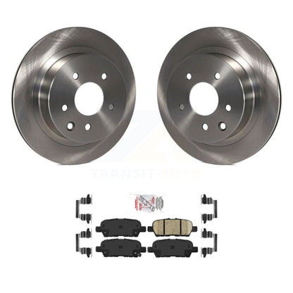 Brake Rotors & Ceramic Pad Rear Kit For Nissan Rogue Sport Qashqai LEAF Juke G35