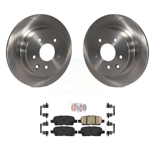 Brake Rotors & Ceramic Pad Rear Kit For Nissan Rogue Sport Qashqai LEAF Juke G35