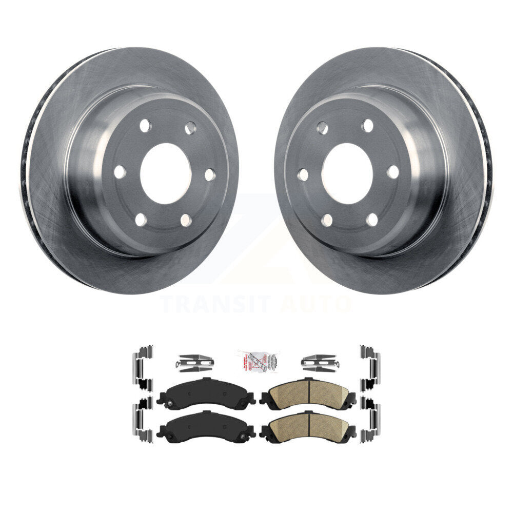 Brake Rotor & Ceramic Pad Rear Kit For Chevrolet GMC Silverado 1500 Sierra Yukon
