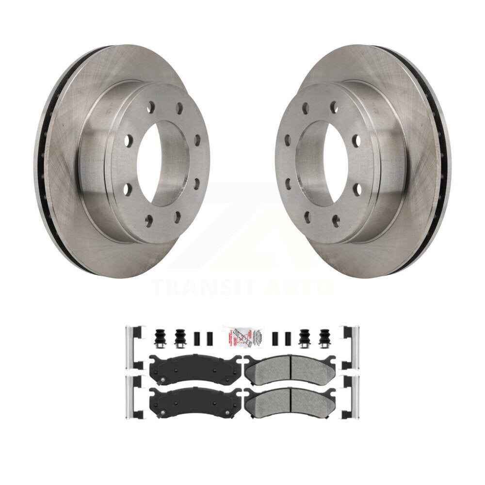 Brake Rotor & Semi-Metallic Pad Rear Kit For Chevrolet GMC Sierra 2500 HD Hummer