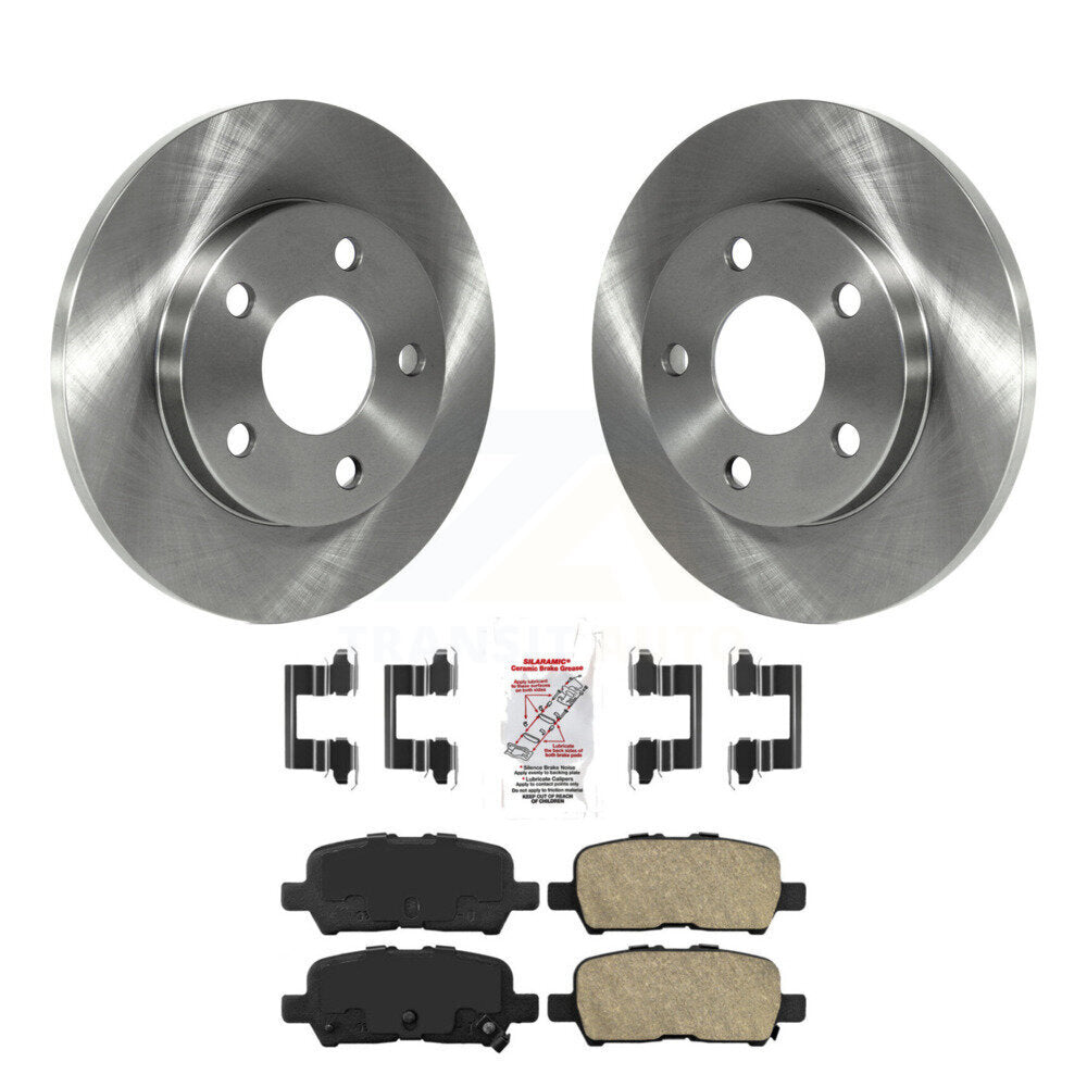 Brake Rotor And Ceramic Pad Rear Kit For Chevrolet Impala Buick LaCrosse Pontiac
