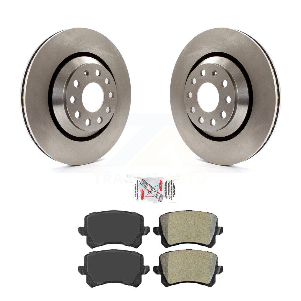 Disc Brake Rotor & Semi-Metallic Pad Rear Kit For 2009-2010 Volkswagen Passat CC