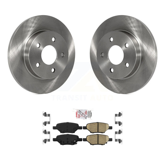 Brake Rotor & Ceramic Pad Rear Kit For Chevrolet Malibu Pontiac Cobalt G5 G6 Ion