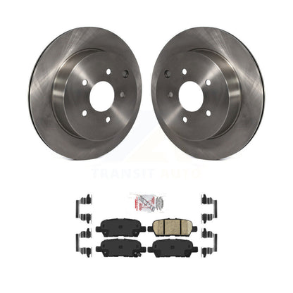Brake Rotors Ceramic Pad Rear Kit For Nissan Murano INFINITI Pathfinder QX60 Q50