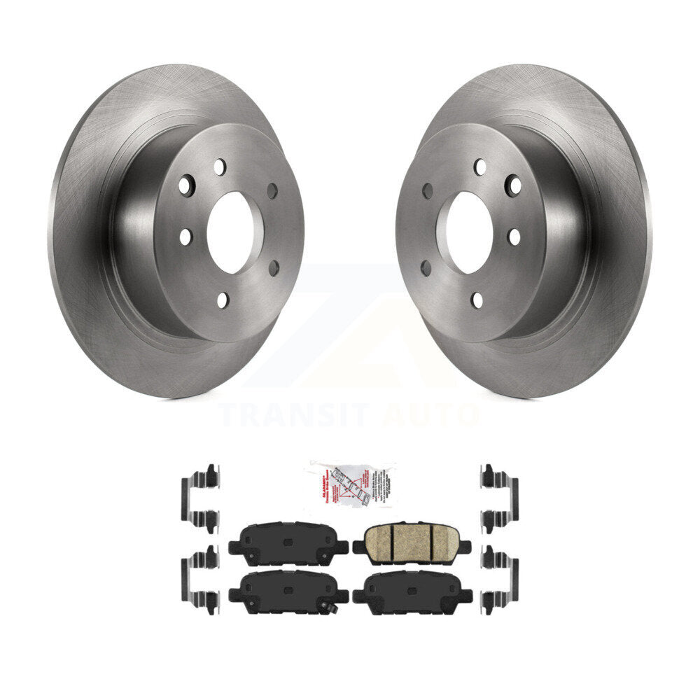 Disc Brake Rotors And Ceramic Pads Rear Kit For Nissan Sentra Altima Juke Maxima