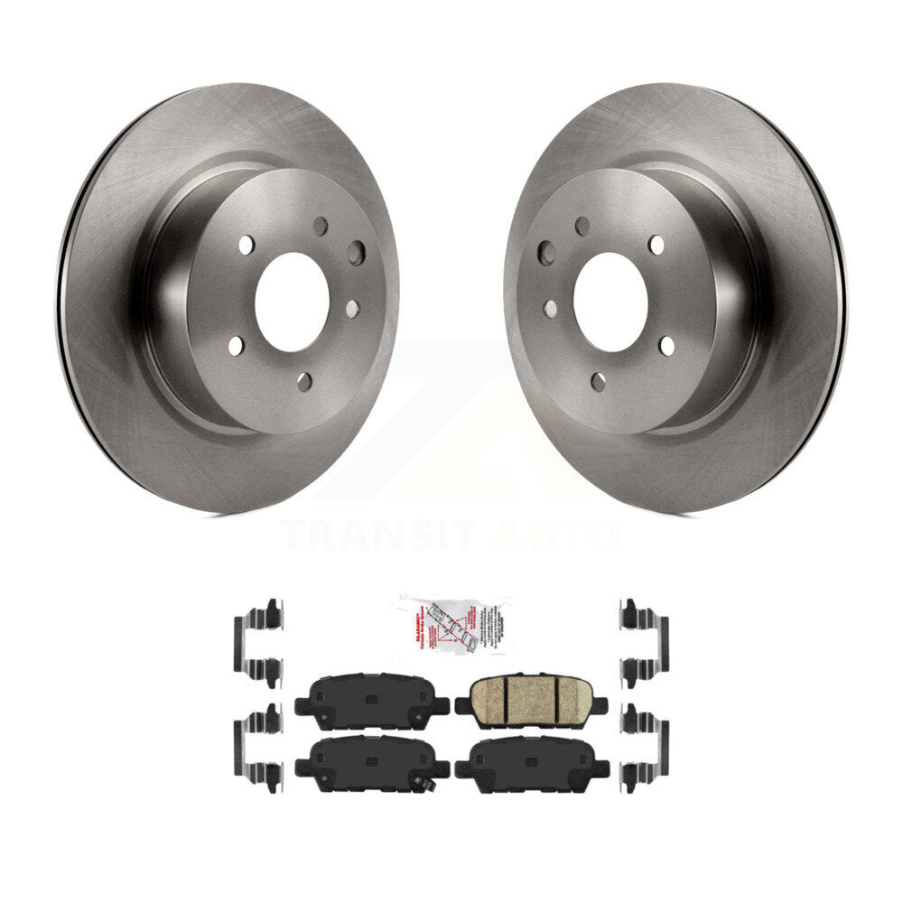 Brake Rotor & Ceramic Pad Rear Kit For INFINITI Nissan Maxima QX50 G37 EX35 370Z