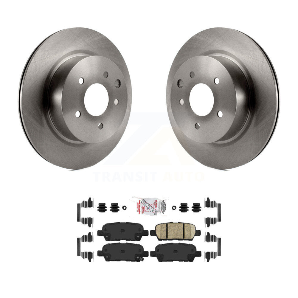 Brake Rotor & Ceramic Pad Rear Kit For INFINITI Nissan Maxima QX50 G37 EX35 370Z