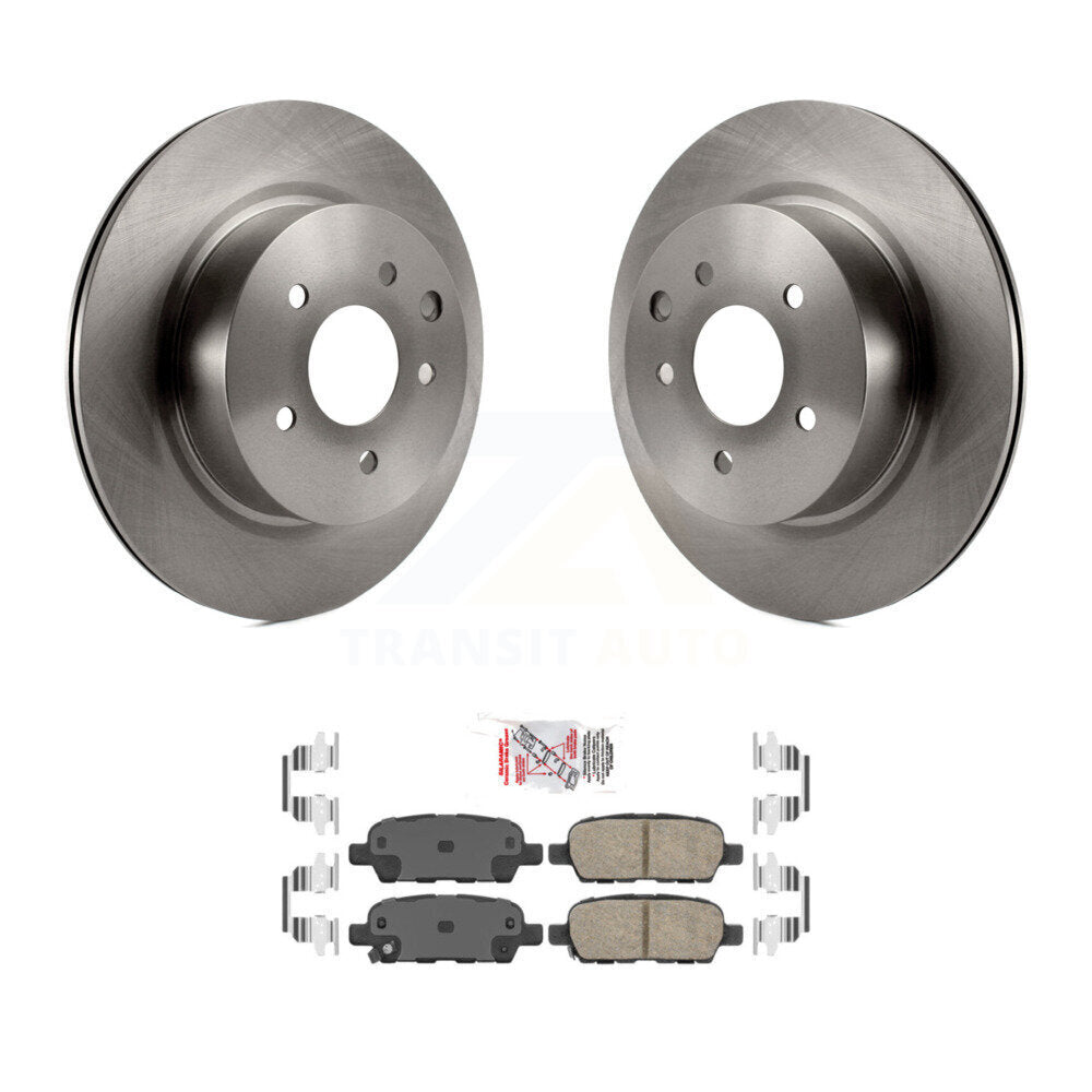 Disc Brake Rotors And Ceramic Pads Rear Kit For INFINITI EX35 M35 M45