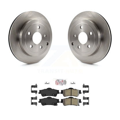 Disc Brake Rotors And Semi-Metallic Pads Rear Kit For 2008-2009 Pontiac G8 Base