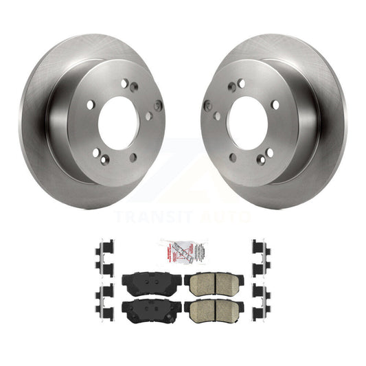 Brake Rotor & Ceramic Pad Rear Kit For Hyundai Tucson Kia Sportage Sonata Optima