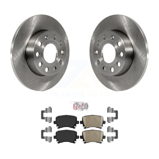 Brake Rotor And Ceramic Pad Rear Kit For Volkswagen Jetta Rabbit Audi A3 Quattro