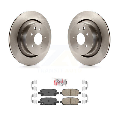 Disc Brake Rotors And Ceramic Pads Rear Kit For INFINITI G37 G35 Q60