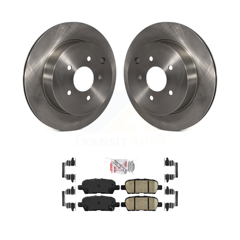 Disc Brake Rotor Ceramic Pad Rear Kit For Nissan Murano Pathfinder INFINITI JX35