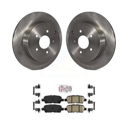 Disc Brake Rotor Ceramic Pad Rear Kit For Nissan Murano Pathfinder INFINITI JX35