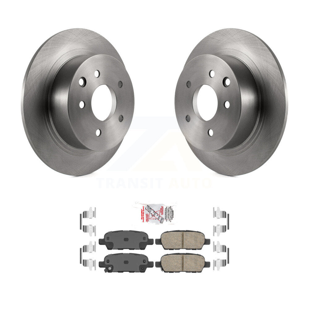 Disc Brake Rotors And Ceramic Pads Rear Kit For Nissan Sentra Altima