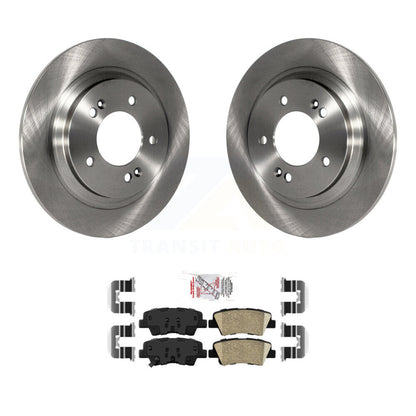 Brake Rotor & Ceramic Pad Rear Kit For Kia Optima Hyundai Sonata Soul EV Cadenza