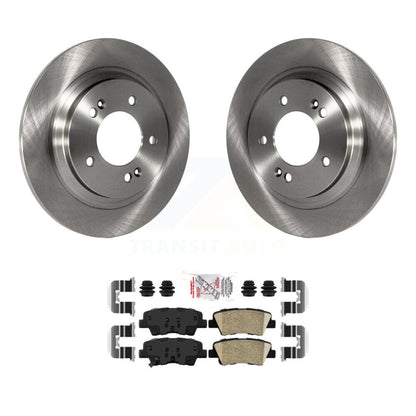 Brake Rotor & Ceramic Pad Rear Kit For Kia Optima Hyundai Sonata Soul EV Cadenza