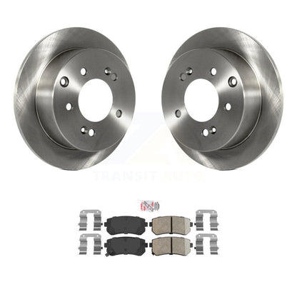 Disc Brake Rotors And Ceramic Pads Rear Kit For Kia Forte Koup Forte5