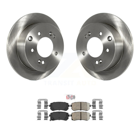 Disc Brake Rotors And Ceramic Pads Rear Kit For Kia Forte Koup Forte5